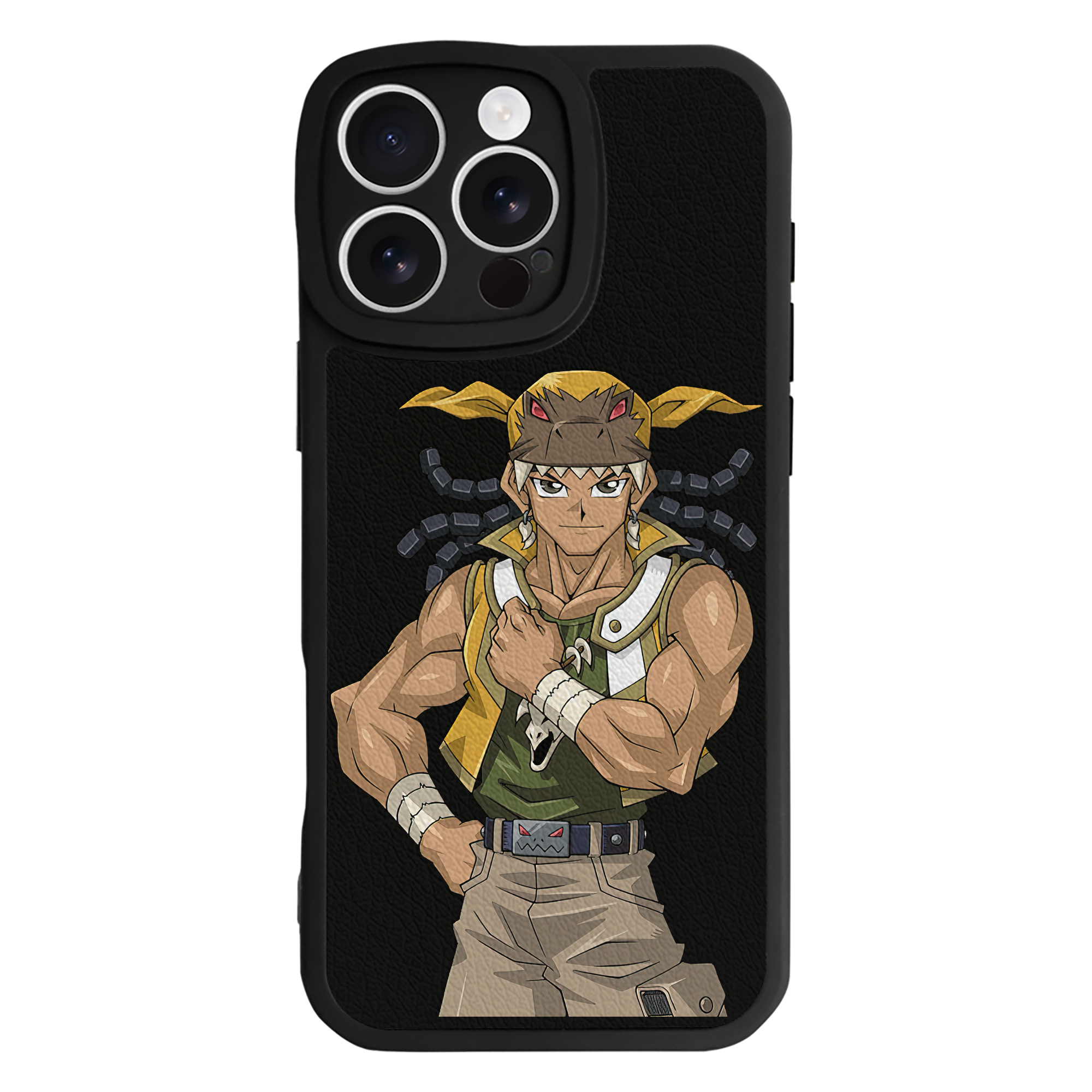 （画像用） 遊☆戯☆王 Yu-Gi-Oh! 【iPhone 16シリーズ対応】シリコンスマホケース（レザー調） 材質：シリコン